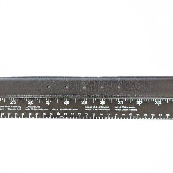 Brighton Black and Brown Reversible Belt with Silver Buckle Size M B40409 - Picture 7 of 10